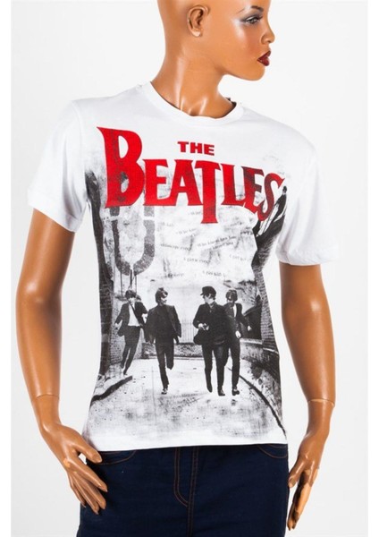 Dünyadan Hediyeler The Beatles Unisex Pamuklu Regular Fit Tişört Large