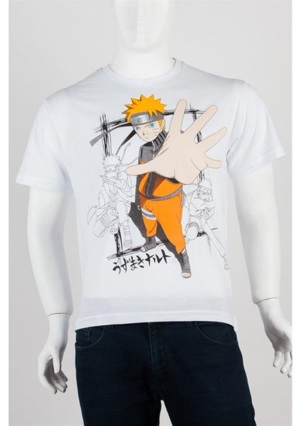 Dünyadan Hediyeler Naruto Uzumaki Unisex Pamuklu Regular Fit Tişört Medium