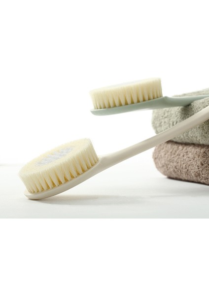 Duş Fırçası Banyo Fırçası Vücut Fırçası Sırt Kuru Cilt Spa Scrubber-Yeşil fırsatları
