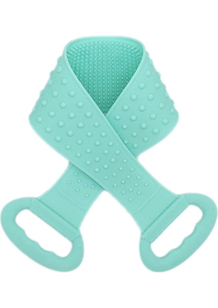 Silikon Jel Ovma Banyo Fırçası Şeridi Masaj Sırt Ovaları Banyo Bandı Artefaktı Kül Yeşilini Ovalayın