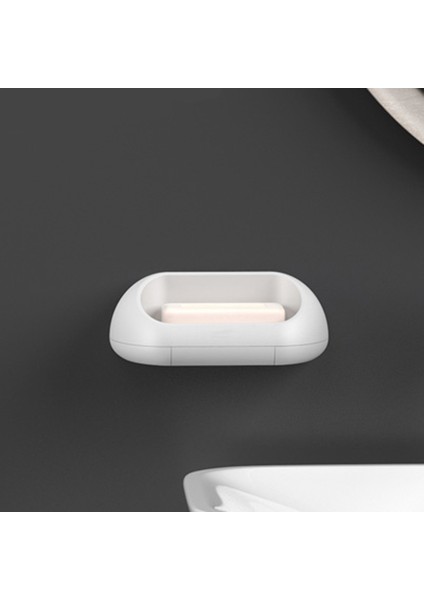 Sabunluk Tutacağı Yapışkanlı Duvara Monte Çift Süzgeçli Sabunluk Banyo Duşu Için Sabun Barı Kuru Temiz Tutun (Gri) fiyatları