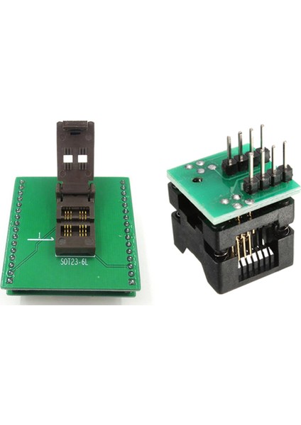 Guangdong Spirit Adet Soic8 Sop8 - Dip8 Ez Programcı Adaptörü Dönüştürücü Modül ve 1 Adet SOT23 SOT23-6 SOT23-6L Ic Test Soketi Adaptörü - Yeşil ve Siyah-Yeşil