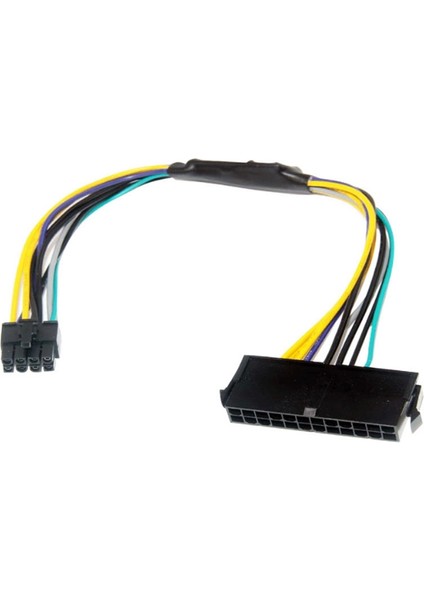 11.8 Inç 24P - 8p Atx Güç Kaynağı Kablosu Dell Optiplex 3020 7020 9020 T1700 Için 18AWG Pc Splitter Güç Uzatma Kablosu