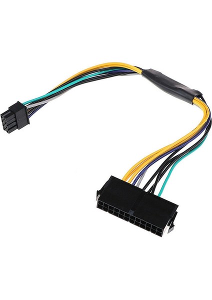 11.8 Inç 24P - 8p Atx Güç Kaynağı Kablosu Dell Optiplex 3020 7020 9020 T1700 Için 18AWG Pc Splitter Güç Uzatma Kablosu