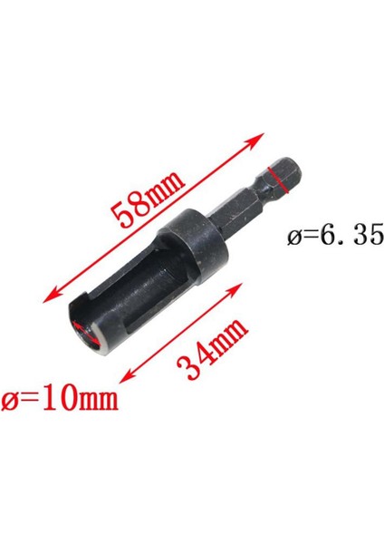 4x Yuvarlak Saplı Matkap Ucu Seti Fiş Ahşap Kesici Aletler Tezgah Matkap Siyah Için indirimleri