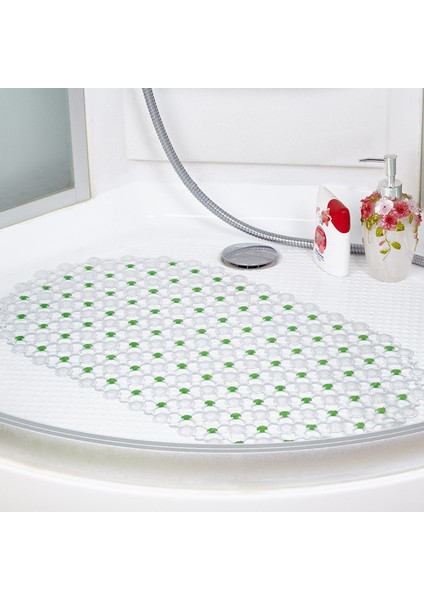 Tuvalet Yuvarlak Mat Temizleme Kaymaz Mat Banyo Çocuk Banyosu Düşme Önleyici Ayak Şeffaf El Yıkanabilir Mat Yeşil(Yurt Dışından) fiyatları