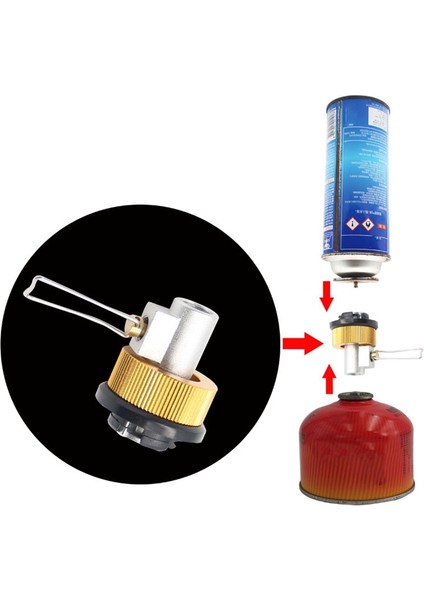 Açık Kamp Sobası Dolum Adaptörü Düz Gaz Adaptörü Vana Bidon Gaz Dönüştürücü Shifter Silindir Dolum Adaptörü indirimleri