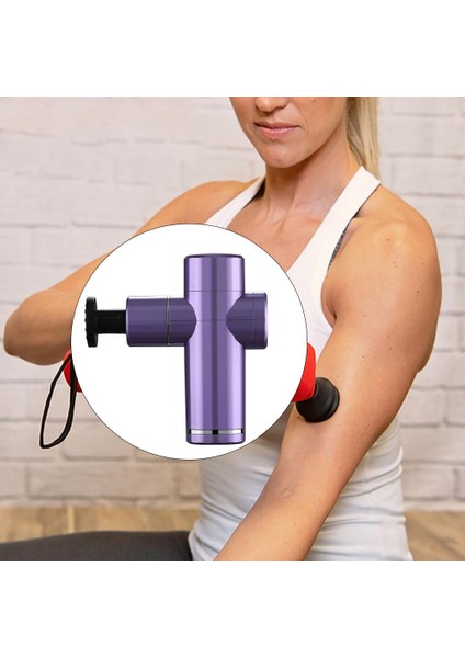 Mini Masaj Tabancası ile 5 Kafaları Abs Plastik Kas Vücut Spor Salonu Için Şarj Edilebilir Baoblaze modelleri