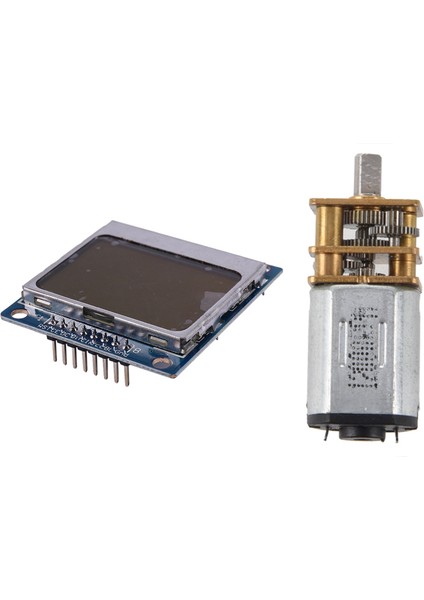 Adet Kısa Mil Tork Düşürücü Hız Şanzıman Motoru ve 1 Adet Akıllı Elektronik LCD Modülü Ekran Monitör Adaptörü