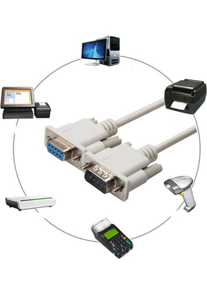 Db9 Seri Bağlantı Noktası Kablosu 9-Pin RS232 Dokuz-Pin 3m Seri Kablo Veri Kablosu Pc Aksesuarları Için USB Adaptörü Dizüstü Bilgisayar Kablosu