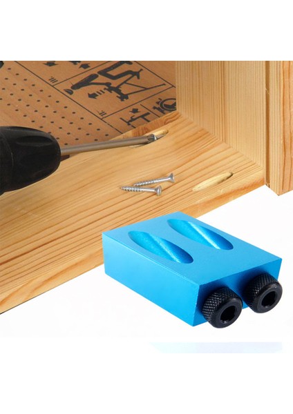 14 Adet Delik Jig Kiti 6-10MM Açı Matkap Kılavuz Seti Woodwoorking Aracı Delik Zımba Bulucu Jig Matkap Ucu Marangozluk Araçları