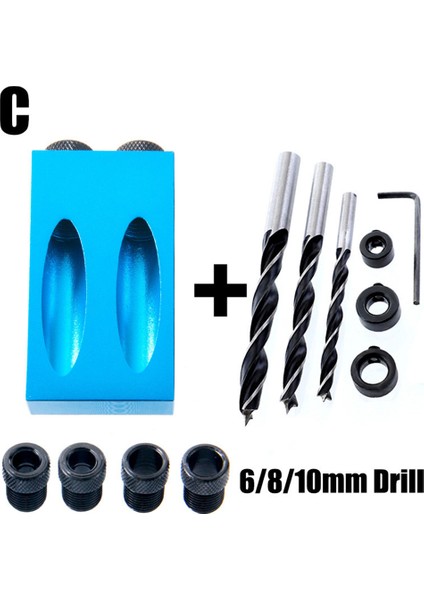 14 Adet Delik Jig Kiti 6-10MM Açı Matkap Kılavuz Seti Woodwoorking Aracı Delik Zımba Bulucu Jig Matkap Ucu Marangozluk Araçları indirimleri