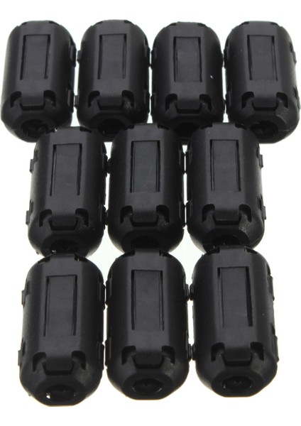 Yeni Araç 10X Siyah Kablo Tel Kelepçe Klipsi Rfı Emı Emc Gürültü Filtreleri Halka Ferrit Çekirdek Kılıf3.5mm