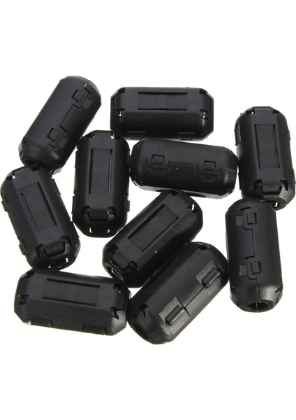 Yeni Araç 10X Siyah Kablo Tel Kelepçe Klipsi Rfı Emı Emc Gürültü Filtreleri Halka Ferrit Çekirdek Kılıf3.5mm modelleri