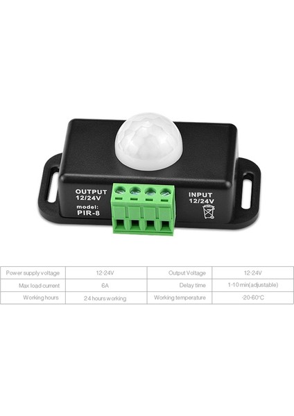 Insan Gövdesi Indüksiyon Anahtarı, Dc 12-24V Akıllı LED Kızılötesi Hareket Sensörlü Işık, Lamba Kontrollü(Yurt Dışından)