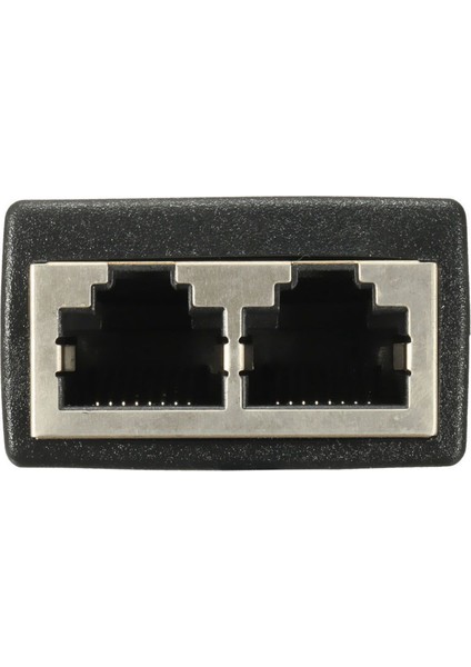 2 Bağlantı Noktalı RJ45 Splitter Adaptörü ve 360 Derece Dönen HDMI DVI Adaptörü - Siyah (Yurt Dışından)