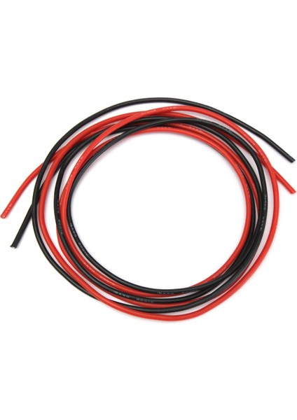 Yeni 2m Awg Yumuşak Silikon Esnek Tel Kablo 18 Awg (1 Metre Kırmızı + 1 Metre Siyah) fiyatları