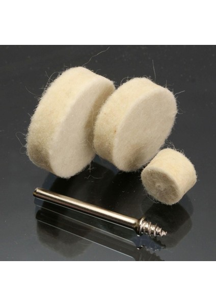 60 Adet Yumuşak Yün Keçe Parlatma Tekerleği Tampon Pedi Döner Aletler Için Dremel Mix Set(Yurt Dışından)