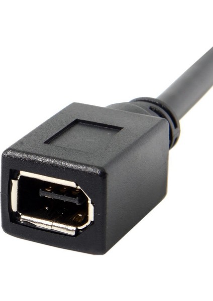 10CM 1394 6pin Dişi - 1394B 9pin Erkek Firewire 400 - 800 Kablo Siyah indirimleri