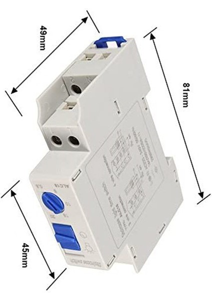 ALC18 Din Raylı Merdiven Aydınlatma Zamanlayıcı Anahtarı - Beyaz (Yurt Dışından)