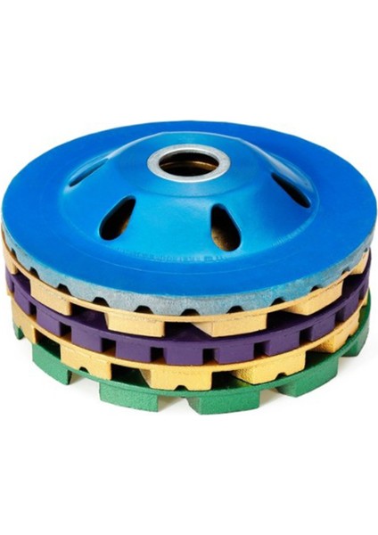 5 Adet 4 Inç (100MM) Elmas Taşlama Diski Açılı Taşlama Için Çift / Üç Sıra Taşlama Kupası Mevcut 12-24 Segment fiyatları