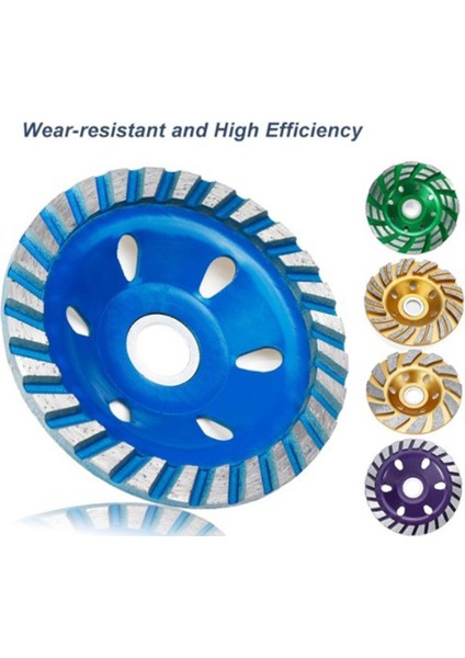 5 Adet 4 Inç (100MM) Elmas Taşlama Diski Açılı Taşlama Için Çift / Üç Sıra Taşlama Kupası Mevcut 12-24 Segment modelleri