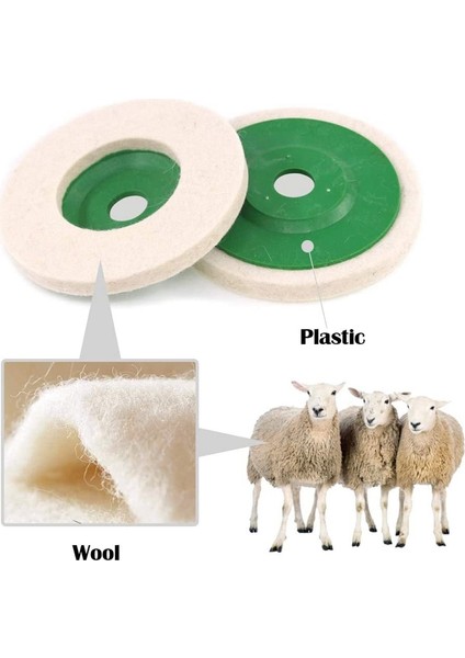 10 Parça Parlatıcı 4 Inç (100MM) Parlatma Pedleri Temizleme Aracı Yün Keçe Disk Parlatma Parlatıcı Tekerlek Ped Çapı Çapı fiyatları