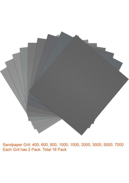 18 Adet 9X11 Inç Yüksek Kumlu Islak ve Kuru Zımpara Kağıdı Çeşitleri 400 600 800 1000 1500 2000 3000 5000 7000 Araba Için Zımpara Kağıdı Levhaları modelleri