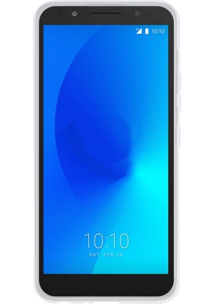 Alcatel 1x 2018 Için Tpu Telefon Kılıfı (Parmak Izi Yok) (Şeffaf Beyaz) modelleri
