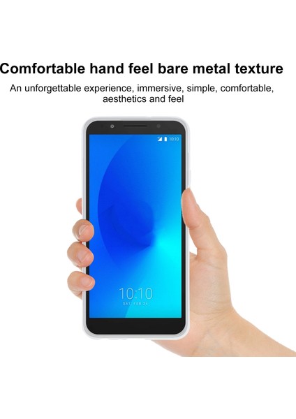 Alcatel 1x 2018 Için Tpu Telefon Kılıfı (Parmak Izi Yok) (Şeffaf Beyaz) fırsatları
