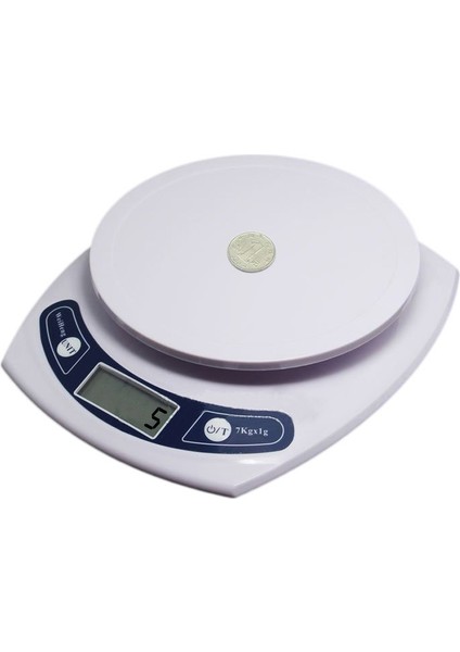Elektronik Mutfak Ölçeği (1g ~ 7kg) Beyaz