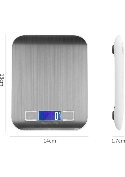 Elektronik Ölçek, Renk: 5 kg / 1g (Pil Modeli Gül Altın) Pil Modeli Gül Altın