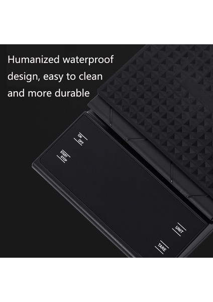 Zamanlayıcı Siyah ile Kahve Elektronik Ölçeği