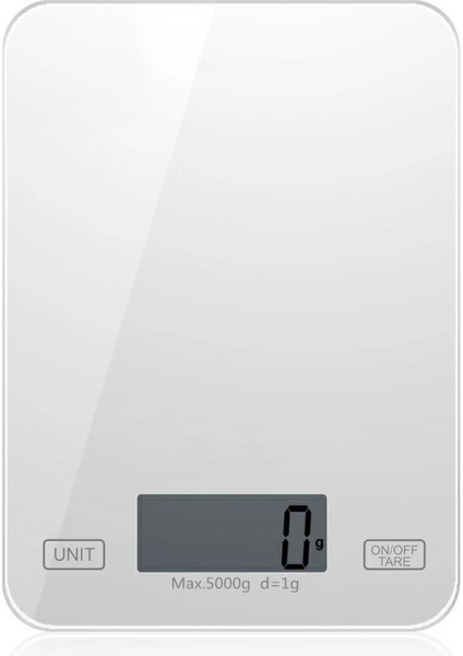 Mini Küçük 5 kg / 1g Mutfak Dijital Elektronik Ölçekli Beyaz