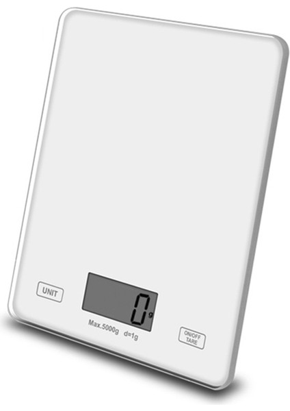 Mini Küçük 5 kg / 1g Mutfak Dijital Elektronik Ölçekli Beyaz fırsatları