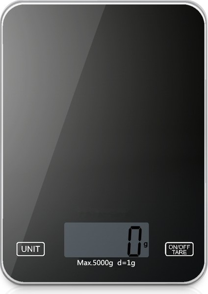 Mini Küçük 5 kg / 1g Mutfak Dijital Elektronik Ölçekli Siyah
