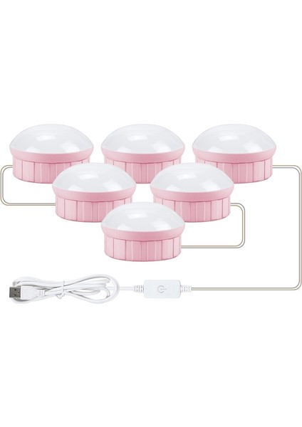 6 Led Usb Dokunmatik Karartma Dolgu Işığı Beyaz Işık (Yurt Dışından)