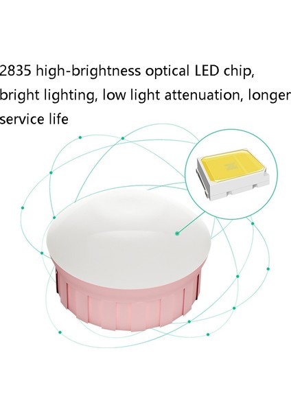 2 Led Usb Üç Renkli Karartma Aynası Ön Işık Beyaz (Yurt Dışından) modelleri