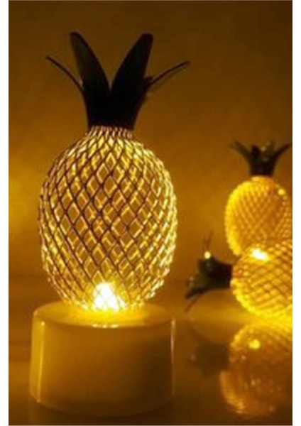 Ananas Metal Tel Mini LED Lamba Dekoratik Mini Lamba 1 Adet