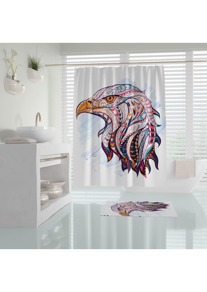 Tropik Eagle Banyo Duş Perdesi Tek Kanat 1X180X200