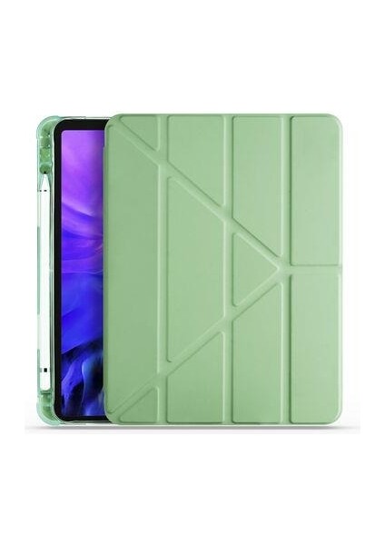 Apple iPad 9.7 2018 Kılıf Kalem Bölmeli Standlı Smart Cover