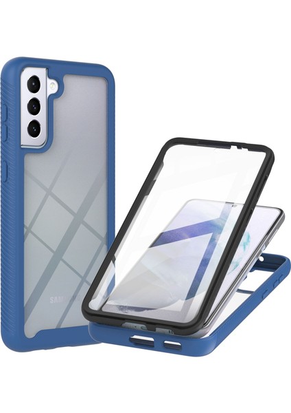 Samsung Galaxy S21 Fe 5g Için Şeffaf Shockproof Bumper Yerleşik Ekran 360 Tam Koruma Kapaklı(Yurt Dışından)