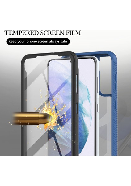 Samsung Galaxy S21 Fe 5g Için Şeffaf Shockproof Bumper Yerleşik Ekran 360 Tam Koruma Kapaklı(Yurt Dışından) modelleri