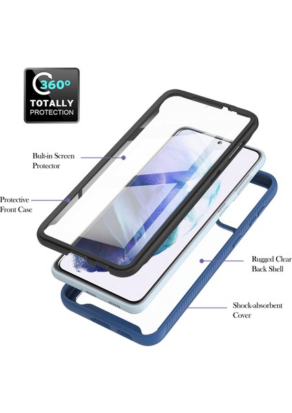 Samsung Galaxy S21 Fe 5g Için Şeffaf Shockproof Bumper Yerleşik Ekran 360 Tam Koruma Kapaklı(Yurt Dışından) indirimleri