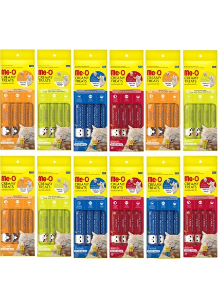 Me-O Karışık Sıvı Kedi Ödülü 4X15 GRX12 Çeşit