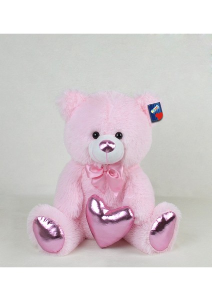 Oyuncak 40 cm Parlak Kumaş Kalp Tutan Ayıcık 78801