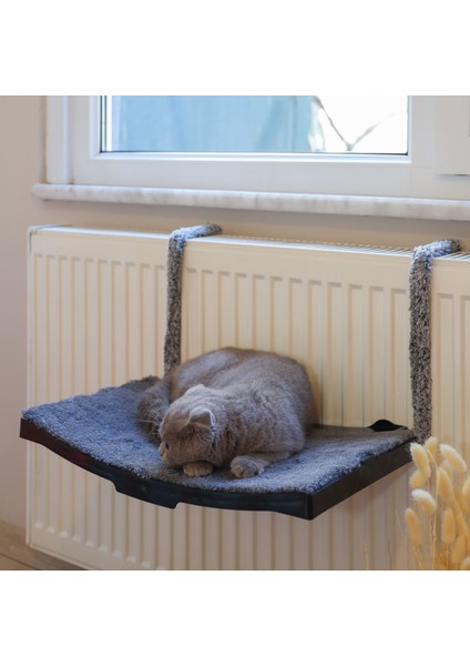 Kedi Petek Kalorifer Radyatör Yatağı Askılı Kedi Yatağı Hamağı Terası 47 x 27,5 cm 18 kg