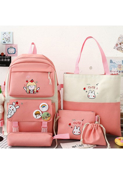 4 Parça Büyük Kapasiteli Okul Çantası Seti (Yurt Dışından) fiyatları
