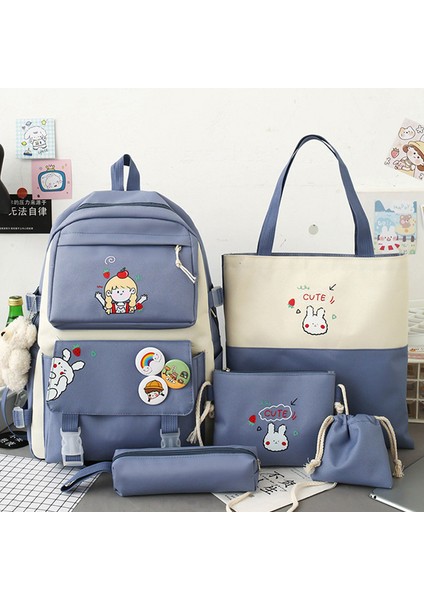 4 Parça Büyük Kapasiteli Okul Çantası Seti (Yurt Dışından) fiyatları