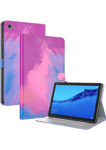 Huawei Mediapad M5 Lite Için Pu Deri Kılıf 10 (Yurt Dışından)